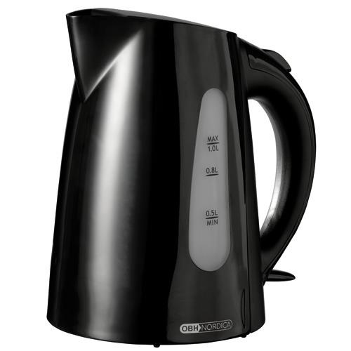 OBH Nordica Vattenkokare NEMO svart 6451 (51026451) in the group HOME, HOUSEHOLD & GARDEN / Household appliances / Water & Juice / Kettles at TP E-commerce Nordic AB (38-30541)