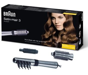 Braun Airstyler AS330 Satin hair (631606) in the group BEAUTY & HEALTH / Hair & Styling / Styling Tools / Hot air brushes at TP E-commerce Nordic AB (38-30890)