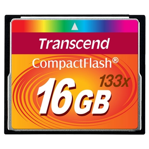 Transcend CompactFlash16GB 133x (TS16GCF133) in the group HOME ELECTRONICS / Storage media / Memory cards / Compact Flash at TP E-commerce Nordic AB (38-33009)
