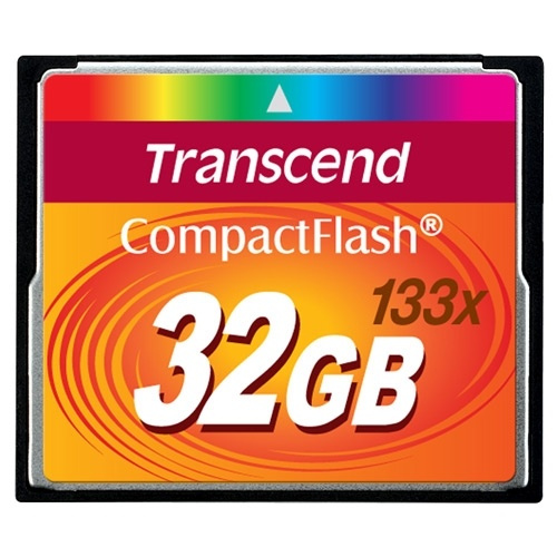 Transcend CompactFlash32GB 133x (TS32GCF133) in the group HOME ELECTRONICS / Storage media / Memory cards / Compact Flash at TP E-commerce Nordic AB (38-33011)