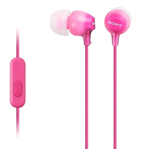 Sony Headset in-ear MDR-EX15AP Rosa (MDREX15APPI.CE7) in the group HOME ELECTRONICS / Audio & Picture / Headphones & Accessories / Headphones at TP E-commerce Nordic AB (38-33145)