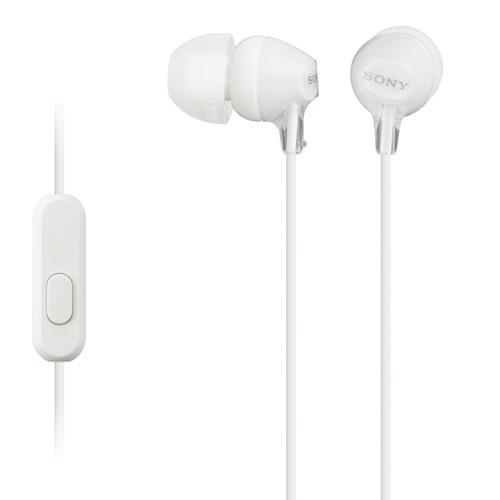 Sony Headset in-ear MDR-EX15AP Vit (MDREX15APW.CE7) in the group HOME ELECTRONICS / Audio & Picture / Headphones & Accessories / Headphones at TP E-commerce Nordic AB (38-33147)