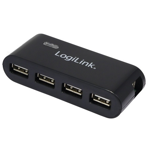 LogiLink USB 2.0-hub 4-port Svart (UA0085) in the group COMPUTERS & PERIPHERALS / Computer accessories / USB-Hubs at TP E-commerce Nordic AB (38-33594)
