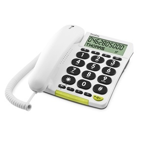 Doro PhoneEasy 312cs Vit (5639) in the group HOME ELECTRONICS / Audio & Picture / Fixed telephony / Table phones at TP E-commerce Nordic AB (38-34538)