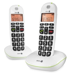 Doro PhoneEasy 100w Duo Vit (5547) in the group HOME ELECTRONICS / Audio & Picture / Fixed telephony / Wireless phones at TP E-commerce Nordic AB (38-34544)