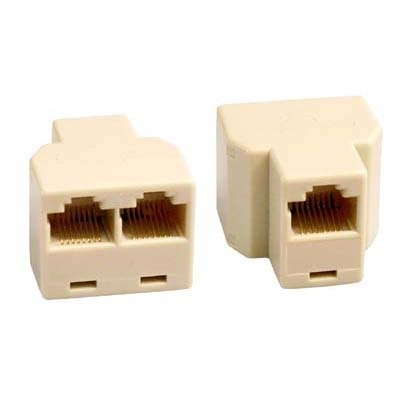 DELTACO Three-way connector 8P/8C RJ45 (MD-13) in the group COMPUTERS & PERIPHERALS / Computer cables / Network cables / Adapters & Conductor joints at TP E-commerce Nordic AB (38-35209)