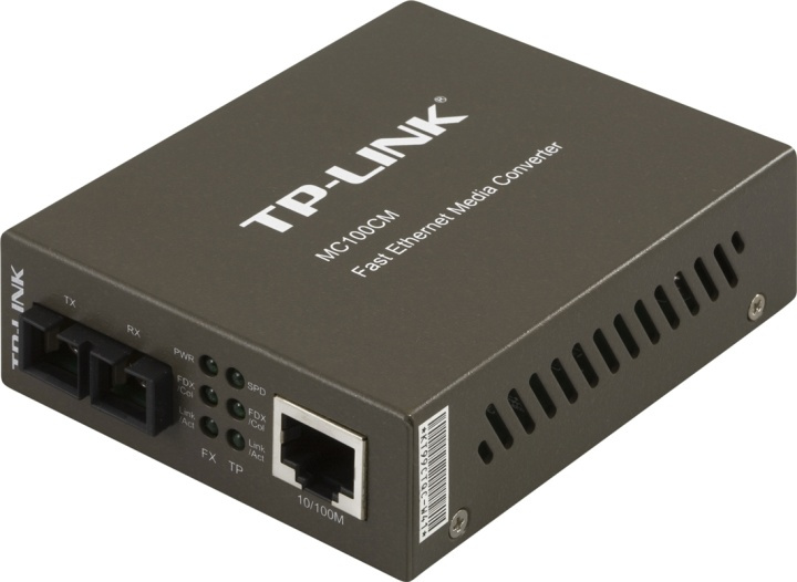 TP-LINK, Fiber SC multimode - TP(RJ45), 10/100 Mbps, 2 km in the group COMPUTERS & PERIPHERALS / Network / Media Converters at TP E-commerce Nordic AB (38-35321)