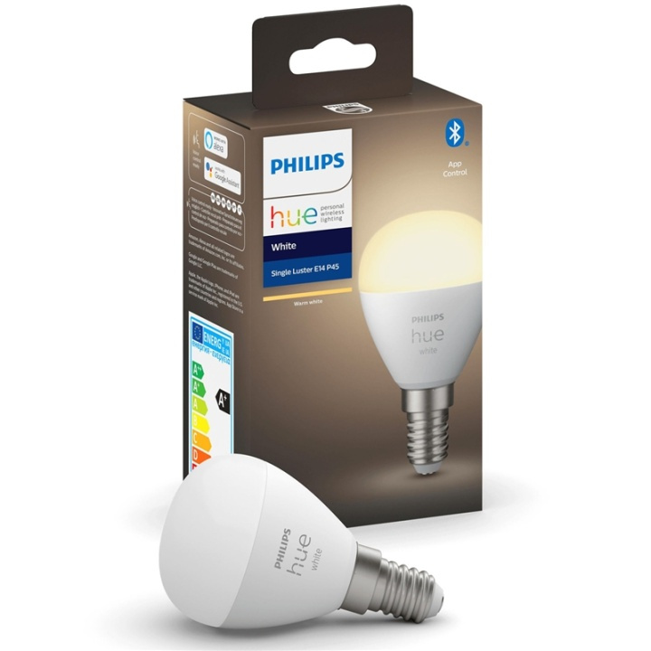 Philips Hue White E14 P45 Klot 1-pack in the group HOME, HOUSEHOLD & GARDEN / Smart home / Smart Lights at TP E-commerce Nordic AB (38-35642)