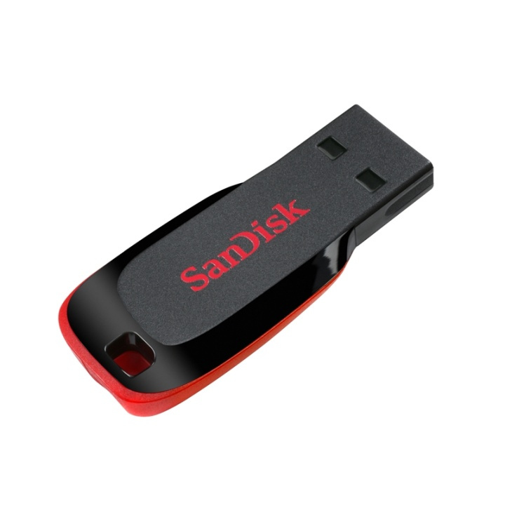 SANDISK USB-minne 2.0 Blade 128GB Svart in the group HOME ELECTRONICS / Storage media / USB memory / USB 2.0 at TP E-commerce Nordic AB (38-36470)