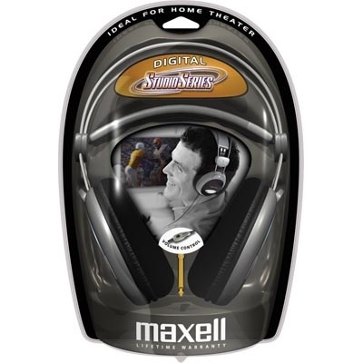 Maxell hörlur med volymkontroll, 3,5/6,3mm, volymkontroll, 2,5m, svar in the group HOME ELECTRONICS / Audio & Picture / Headphones & Accessories / Headphones at TP E-commerce Nordic AB (38-36936)