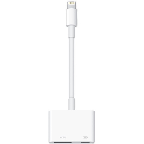 Apple, adapter, HDMI till lightning, vit in the group HOME ELECTRONICS / Cables & Adapters / HDMI / Adapters at TP E-commerce Nordic AB (38-37158)