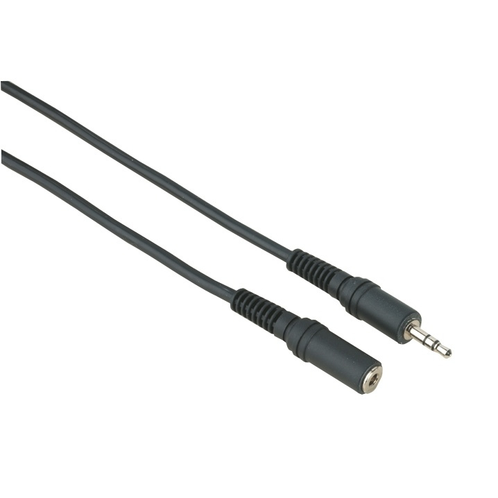 Hama EXXTER Audio Cable, 3.5 mm jack plug /socket, stereo, 2.5 m in the group HOME ELECTRONICS / Cables & Adapters / Audio analog / 3.5 mm at TP E-commerce Nordic AB (38-37868)