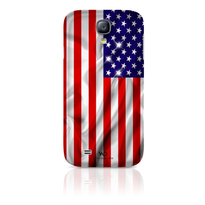 White Diamonds Flag USA Mobile Phone Cover f or Samsung Galaxy S 4 in the group SMARTPHONE & TABLETS / Phone cases / Samsung at TP E-commerce Nordic AB (38-38803)