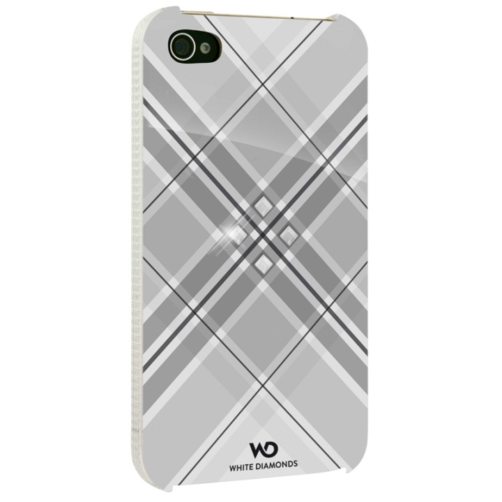 White Diamonds Grid Mobile Phone Cover for A pple iPhone 4/4S, white in the group SMARTPHONE & TABLETS / Phone cases / Apple / iPhone 4/4S / Cases at TP E-commerce Nordic AB (38-38811)