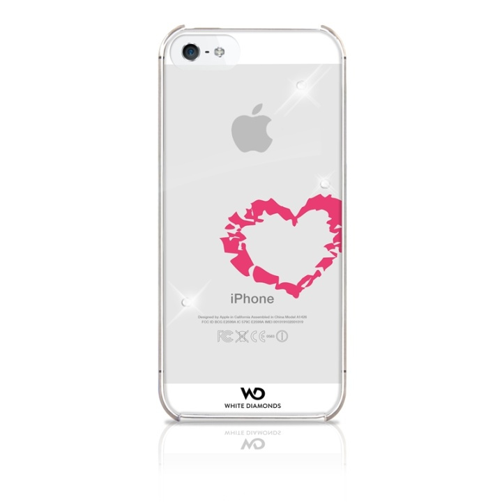 White Diamonds Lipstick Kiss Mobile Phone Co ver for Apple iPhone 5, red in the group SMARTPHONE & TABLETS / Phone cases / Apple / iPhone 5/5S/SE / Cases at TP E-commerce Nordic AB (38-38828)