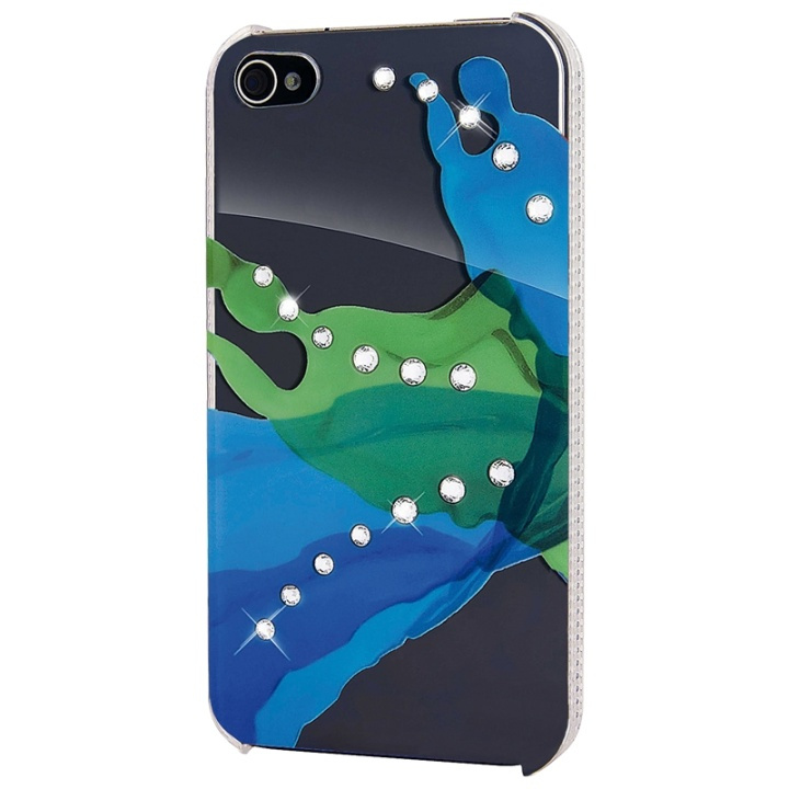 White Diamonds Liquids Mobile Phone Cover fo r Apple iPhone 4/4S, green in the group SMARTPHONE & TABLETS / Phone cases / Apple / iPhone 4/4S / Cases at TP E-commerce Nordic AB (38-38838)