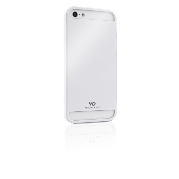 White Diamonds Mobile Phone Cover Metal for iPhone 5, White in the group SMARTPHONE & TABLETS / Phone cases / Apple / iPhone 5/5S/SE / Cases at TP E-commerce Nordic AB (38-38851)