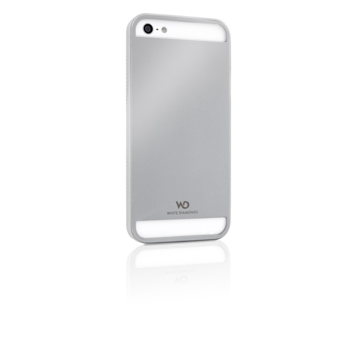 White Diamonds Mobile Phone Cover Metal for iPhone 5, Silver in the group SMARTPHONE & TABLETS / Phone cases / Apple / iPhone 5/5S/SE / Cases at TP E-commerce Nordic AB (38-38855)