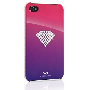 White Diamonds Mobile Phone Cover Rainbow Gr eyCover for iPhone 4/4s, Pink in the group SMARTPHONE & TABLETS / Phone cases / Apple / iPhone 4/4S / Cases at TP E-commerce Nordic AB (38-38871)