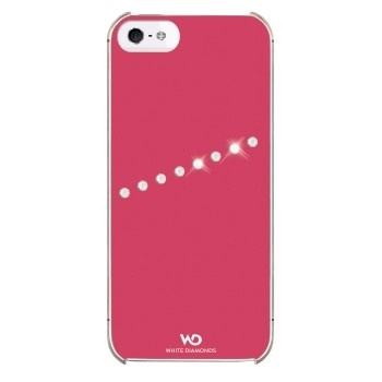 White Diamonds Sash Mobile Phone Cover for A pple iPhone 5/5s, neon pink in the group SMARTPHONE & TABLETS / Phone cases / Apple / iPhone 5/5S/SE / Cases at TP E-commerce Nordic AB (38-38890)