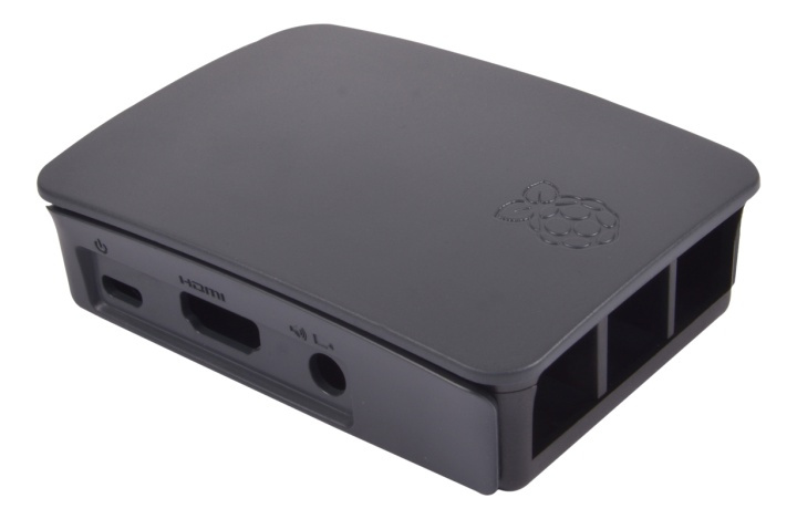 Raspberry Pi Official Case Black/Grey in the group COMPUTERS & PERIPHERALS / Computer components / Raspberry Pi at TP E-commerce Nordic AB (38-38952)