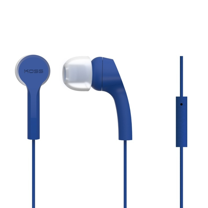 Koss Earphones KEB9iB Blue In-Ear with one touch mic in the group HOME ELECTRONICS / Audio & Picture / Headphones & Accessories / Headphones at TP E-commerce Nordic AB (38-39010)