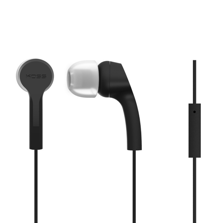 Koss Earphones KEB9iK Black In-Ear with one touch mic in the group HOME ELECTRONICS / Audio & Picture / Headphones & Accessories / Headphones at TP E-commerce Nordic AB (38-39012)