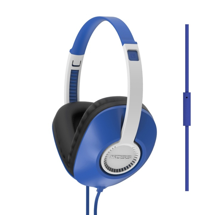 Koss Earphones UR23iB Blue Over-Ear with one touch mic in the group HOME ELECTRONICS / Audio & Picture / Headphones & Accessories / Headphones at TP E-commerce Nordic AB (38-39019)