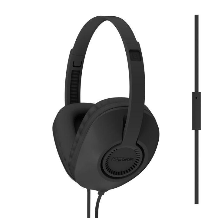 Koss Earphones UR23iK Black Over-Ear with one touch mic in the group HOME ELECTRONICS / Audio & Picture / Headphones & Accessories / Headphones at TP E-commerce Nordic AB (38-39021)