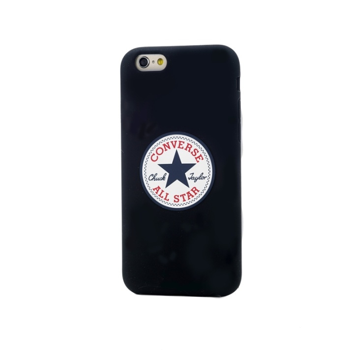 CONVERSE Case Silicone iPhone 6/7/8/SE Black in the group SMARTPHONE & TABLETS / Phone cases / Apple / iPhone 6/6S / Cases at TP E-commerce Nordic AB (38-39066)