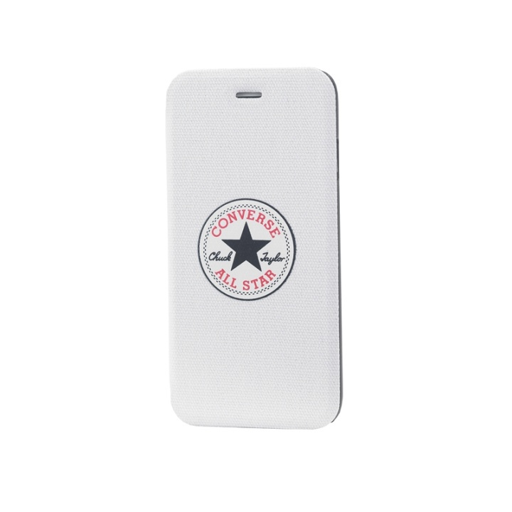 CONVERSE Case Canvas iPhone 6/7/8/SE White in the group SMARTPHONE & TABLETS / Phone cases / Apple / iPhone 6/6S / Wallet Case at TP E-commerce Nordic AB (38-39069)