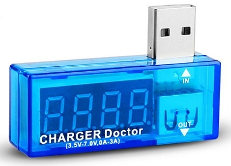 Charger Doctor USB-multimeter in the group COMPUTERS & PERIPHERALS / Computer accessories / Other at TP E-commerce Nordic AB (38-39265)