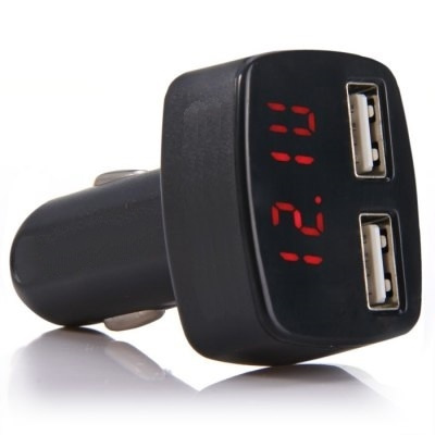 Cigg and USB multimeter for car in the group CAR / Car accessories / 12 volts-accessories at TP E-commerce Nordic AB (38-39267)