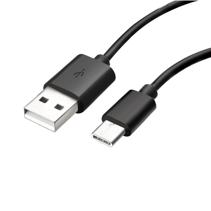 USB cable, USB A male to Type C, 1 meter, Black in the group COMPUTERS & PERIPHERALS / Computer cables / USB / USB-C at TP E-commerce Nordic AB (38-39269)