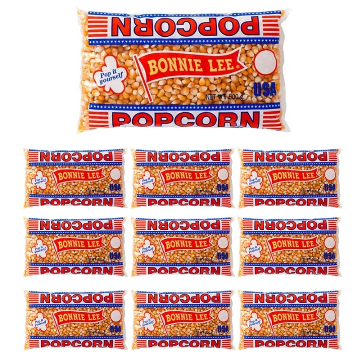 Bonnie Lee Popcorn, Opoppade, 500 g x 10-pack in the group Sport, leisure & Hobby / Fun stuff / Candy at TP E-commerce Nordic AB (38-39356PKT)