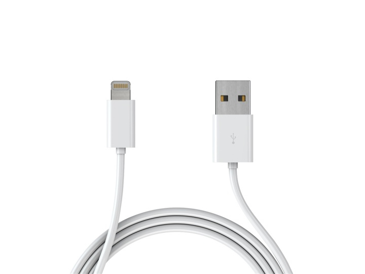 Extra quality USB cable for iPhone and iPad, 1 meter (White) in the group SMARTPHONE & TABLETS / Chargers & Cables / Cables / Cables Lightning at TP E-commerce Nordic AB (38-39379)