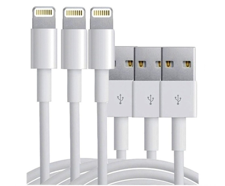 Extra High Quality USB Cables for iPhone and iPad, 1 meter (3-pack) in the group SMARTPHONE & TABLETS / Chargers & Cables / Cables / Cables Lightning at TP E-commerce Nordic AB (38-39380)