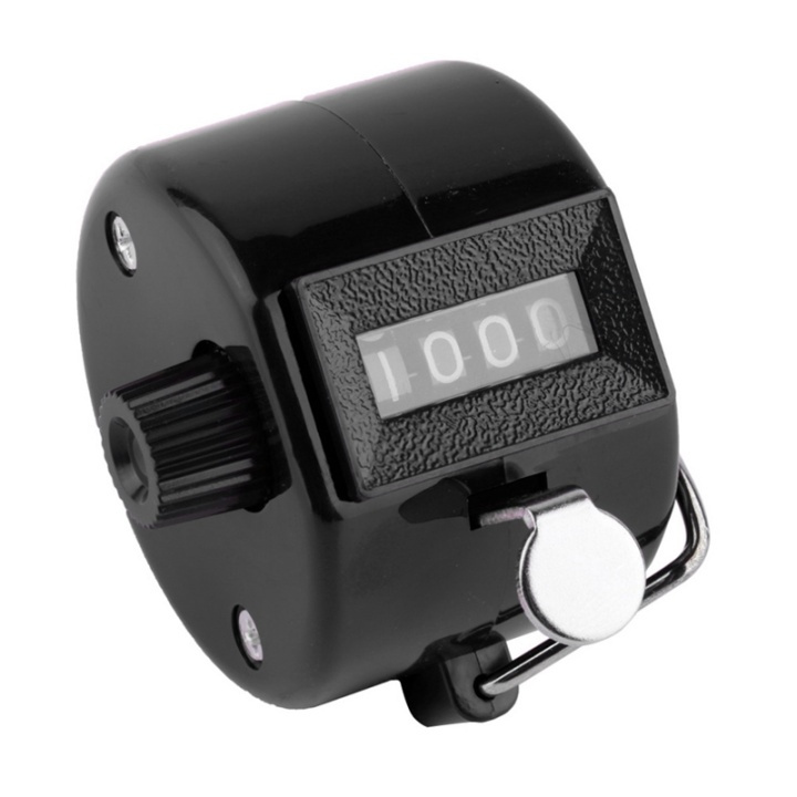 Hand calculator with four-digit counting system, Black in the group HOME, HOUSEHOLD & GARDEN / Watches & Counters / Counters at TP E-commerce Nordic AB (38-39641)