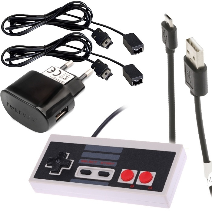 Complete accessory kit for NES Classic Mini for wired controls in the group HOME ELECTRONICS / Game consoles & Accessories / Nintendo Wii at TP E-commerce Nordic AB (38-39678)