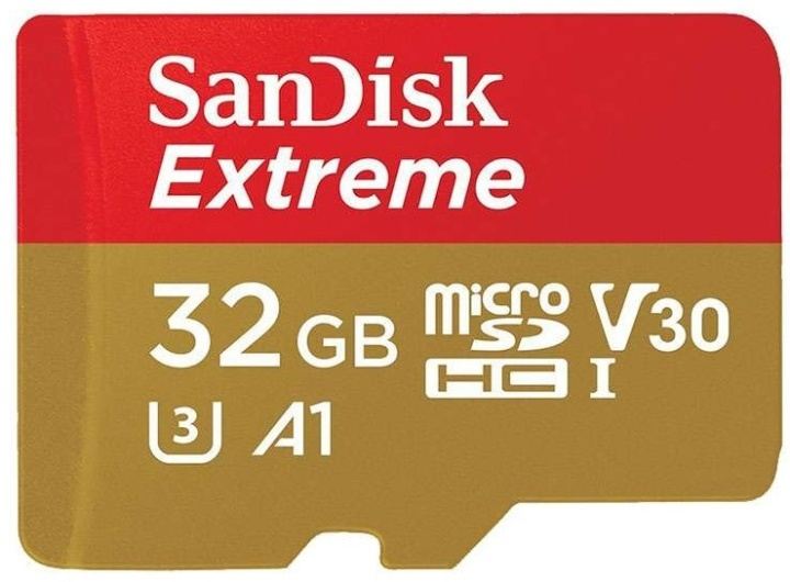 SanDisk MicroSDHC Extreme 32GB A1 100mb/s Uhs-I in the group HOME ELECTRONICS / Storage media / Memory cards / MicroSD/HC/XC at TP E-commerce Nordic AB (38-39788)