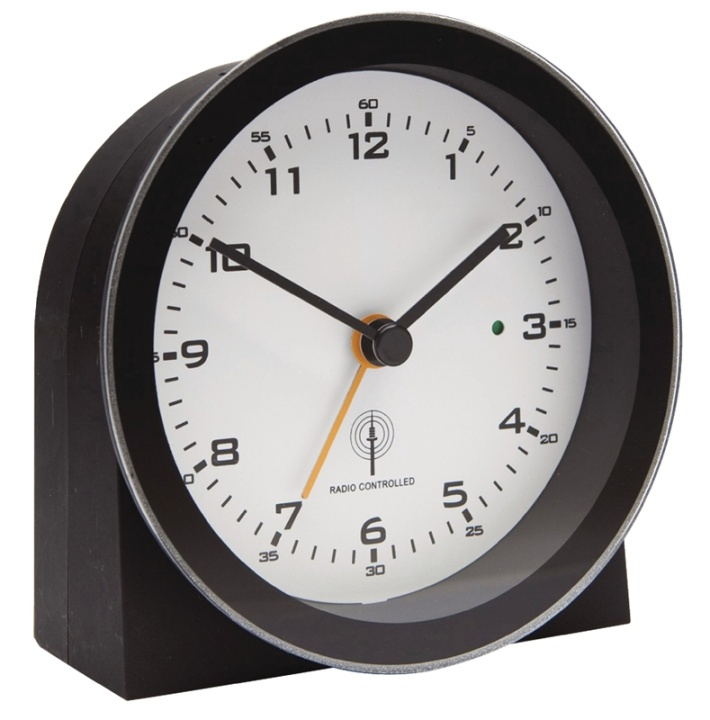Radio-Controlled Alarm Clock Analogue Black/White in the group HOME, HOUSEHOLD & GARDEN / Watches & Counters / Alarmclocks at TP E-commerce Nordic AB (38-40072)