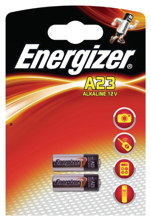 Alkaline Battery 23A | 12 V DC | 50 mAh | 2-Blister | A23 | Black / Silver in the group HOME ELECTRONICS / Batteries & Chargers / Batteries / Other at TP E-commerce Nordic AB (38-40430)