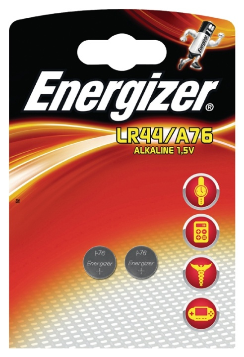 Alkaline Battery LR44 | 1.5 V DC | 175 mAh | 2-Blister | Silver in the group HOME ELECTRONICS / Batteries & Chargers / Batteries / Other at TP E-commerce Nordic AB (38-40432)