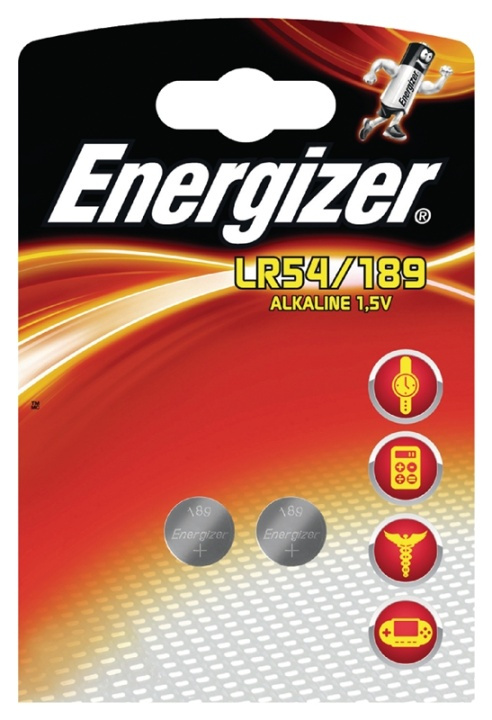 Energizer Alkaline Battery LR54 | 1.5 V | 2-Blister in the group HOME ELECTRONICS / Batteries & Chargers / Batteries / Button cell at TP E-commerce Nordic AB (38-40435)