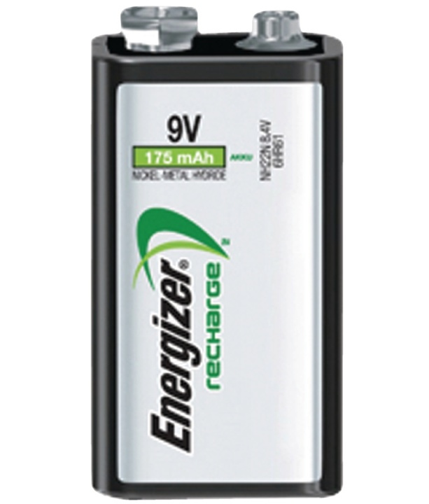 Energizer Rechargeable NiMH Battery E-Block | 8.4 V DC | 175 mAh | Precharged | 1-Blister | 6HR61 | Silver in the group HOME ELECTRONICS / Batteries & Chargers / Rechargable batteries / Other at TP E-commerce Nordic AB (38-40449)