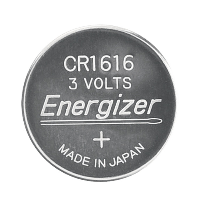 Energizer Lithium Button Cell Battery CR1616 | 3 V DC | 60 mAh | 1-Blister | Silver in the group HOME ELECTRONICS / Batteries & Chargers / Batteries / Button cell at TP E-commerce Nordic AB (38-40463)