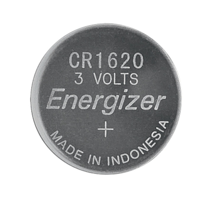 Energizer Lithium Button Cell Battery CR1620 | 3 V DC | 81 mAh | 1-Blister | Silver in the group HOME ELECTRONICS / Batteries & Chargers / Batteries / Button cell at TP E-commerce Nordic AB (38-40464)