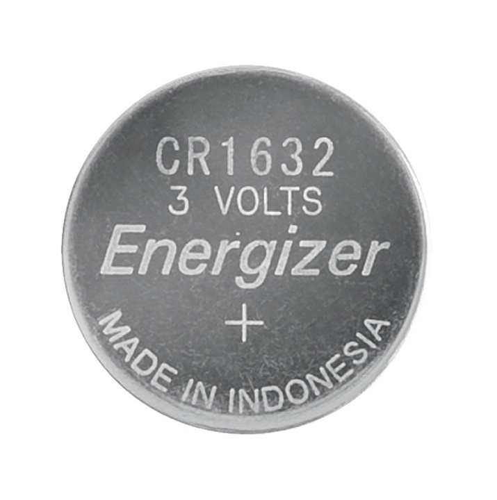 Energizer Lithium Button Cell Battery CR1632 | 3 V DC | 130 mAh | Precharged | 1-Blister | Various Devices | Silver in the group HOME ELECTRONICS / Batteries & Chargers / Batteries / Button cell at TP E-commerce Nordic AB (38-40465)