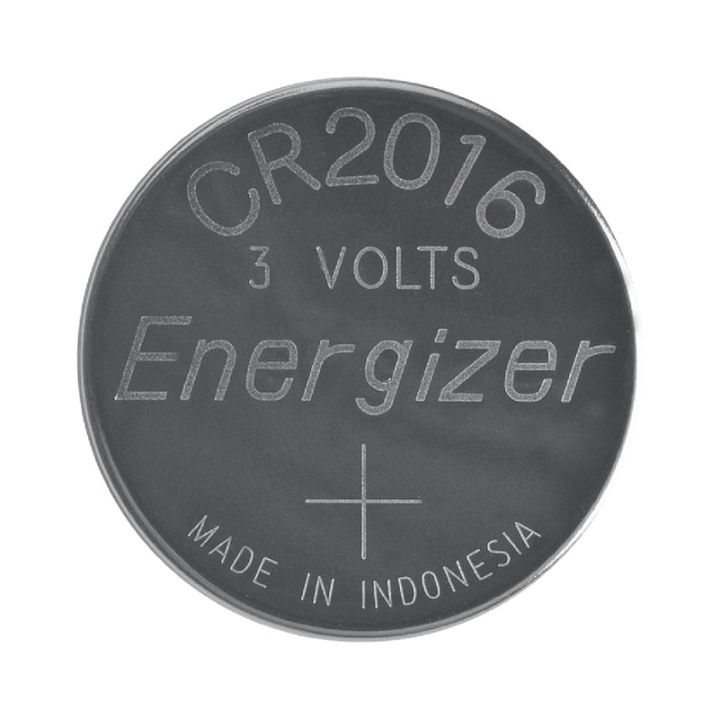 Energizer Lithium Button Cell Battery CR2016 | 3 V DC | 100 mAh | 2-Blister | Silver in the group HOME ELECTRONICS / Batteries & Chargers / Batteries / Button cell at TP E-commerce Nordic AB (38-40467)