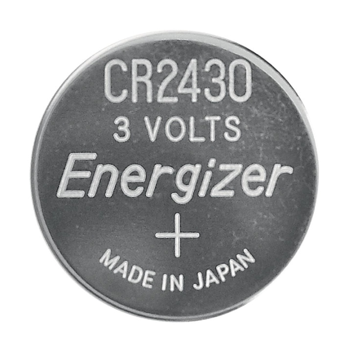 Energizer Lithium Button Cell Battery CR2430 | 3 V DC | 320 mAh | 2-Blister | Silver in the group HOME ELECTRONICS / Batteries & Chargers / Batteries / Button cell at TP E-commerce Nordic AB (38-40472)